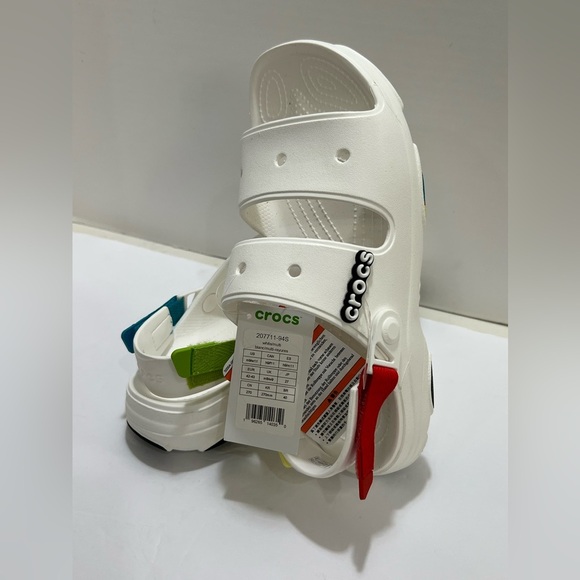 CROCS White Sandals with Adjustable Straps and Ventilation - Picture 2 of 14